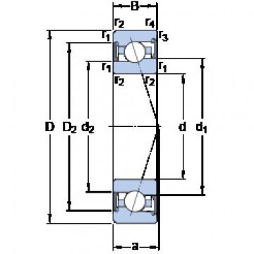 підшипник S7010 ACE/P4A SKF