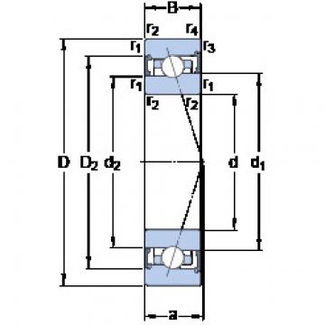 підшипник S7007 CB/HCP4A SKF