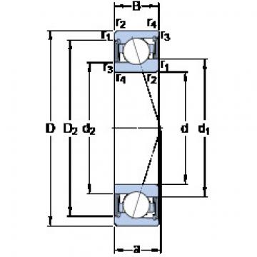 підшипник S71907 CE/P4A SKF