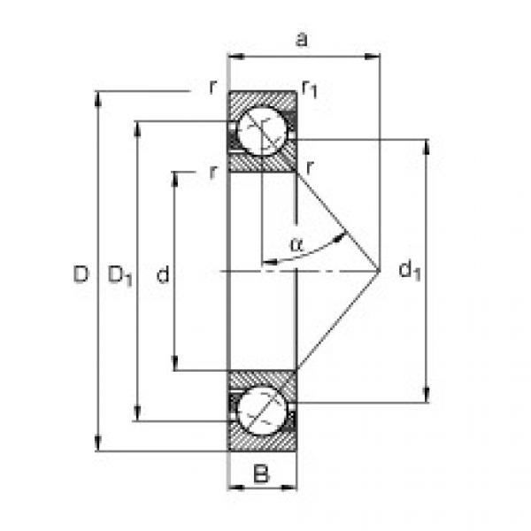 підшипник 71806-B-TVH FAG #1 image