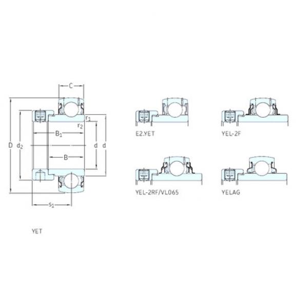 підшипник YEL206-103-2F SKF #1 image