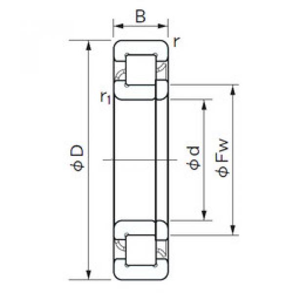 підшипник NUP 1009 NACHI #1 image