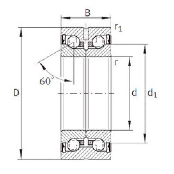 підшипник ZKLN2557-2RS INA #1 image