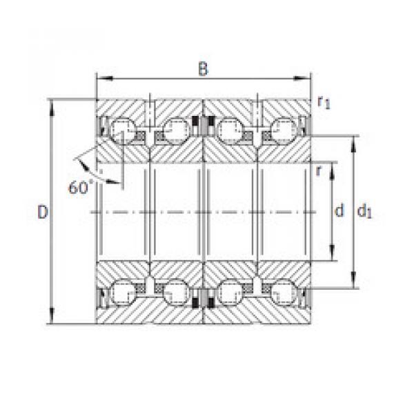 підшипник ZKLN2557-2RS-2AP INA #1 image