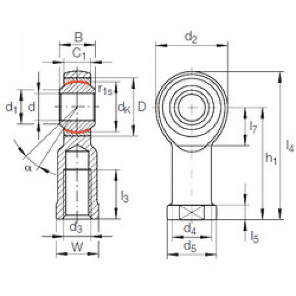 підшипник GIKR 10 PW INA #1 image