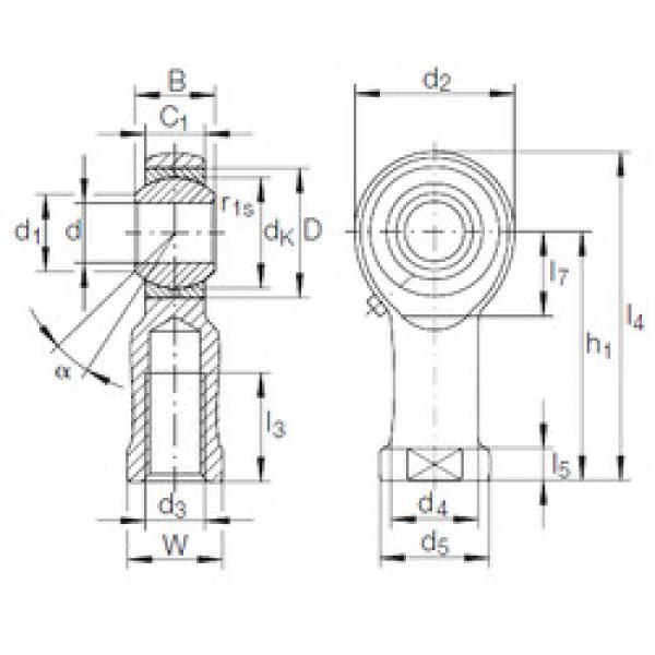 підшипник GIKR 16 PB INA #1 image