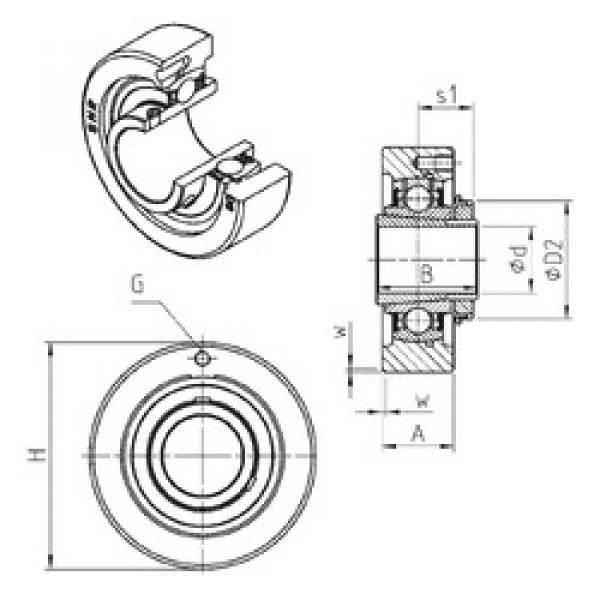 підшипник UKC305H SNR #1 image